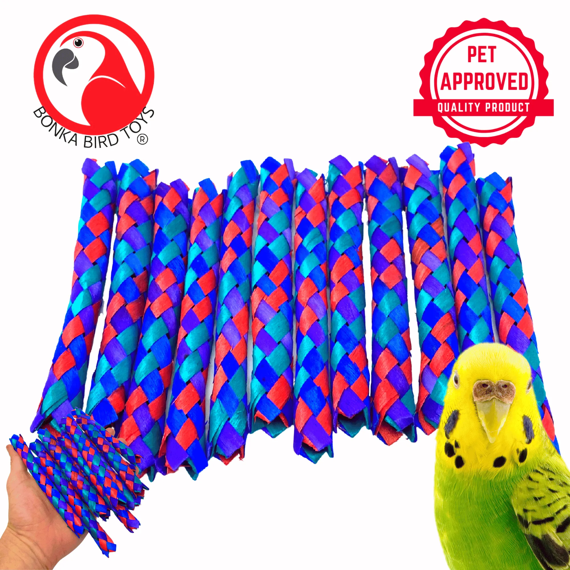1200  12Pk Colorful Chinese Finger Traps