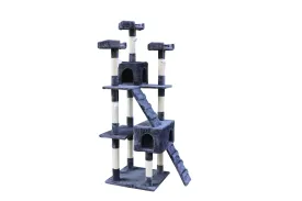 180cm Cat Kitten Scratching Post Tree with Ladder | Grey