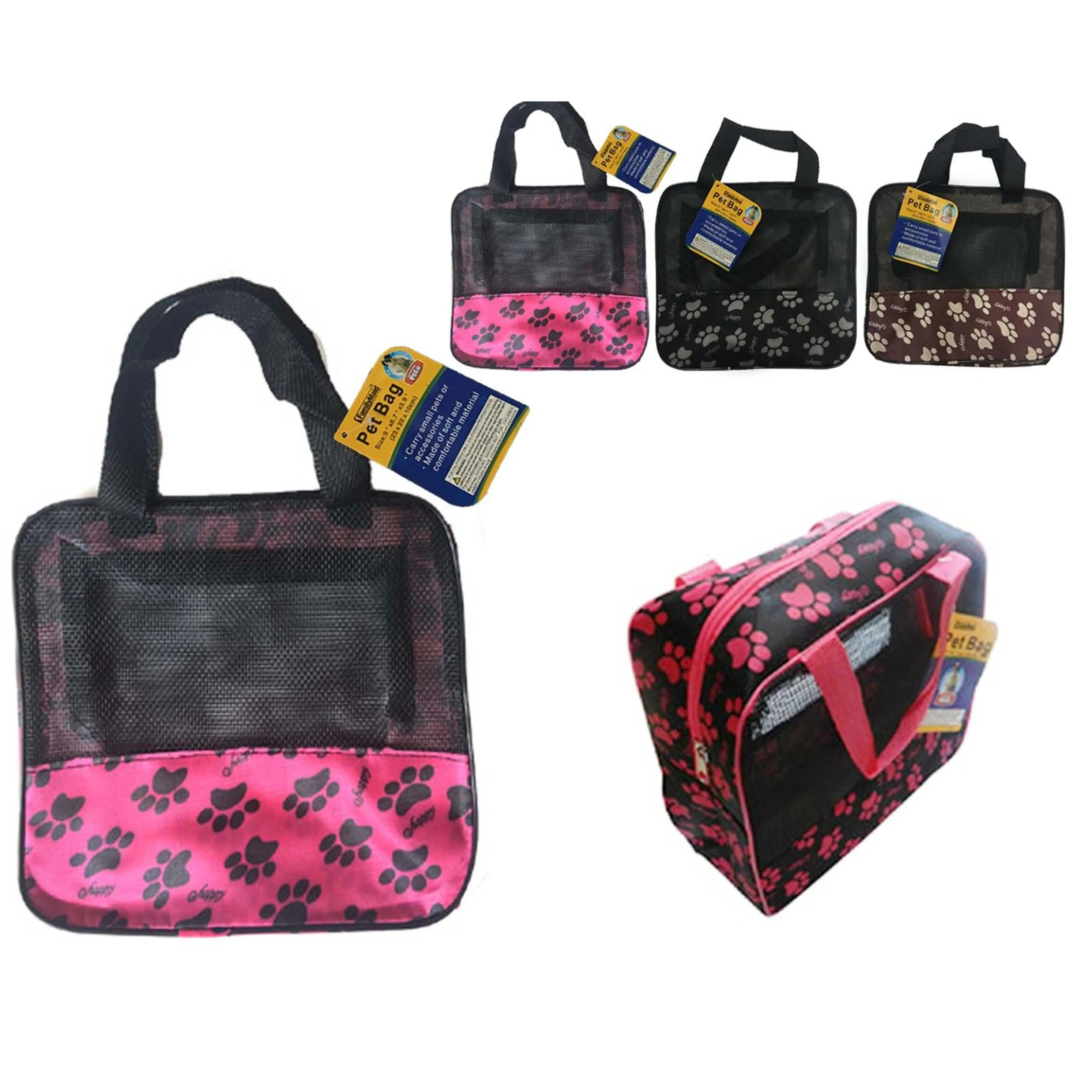 2 Pc Pet Portable Carrier Bag Small Dog Puppy Cat Soft Comfortable Travel Tote