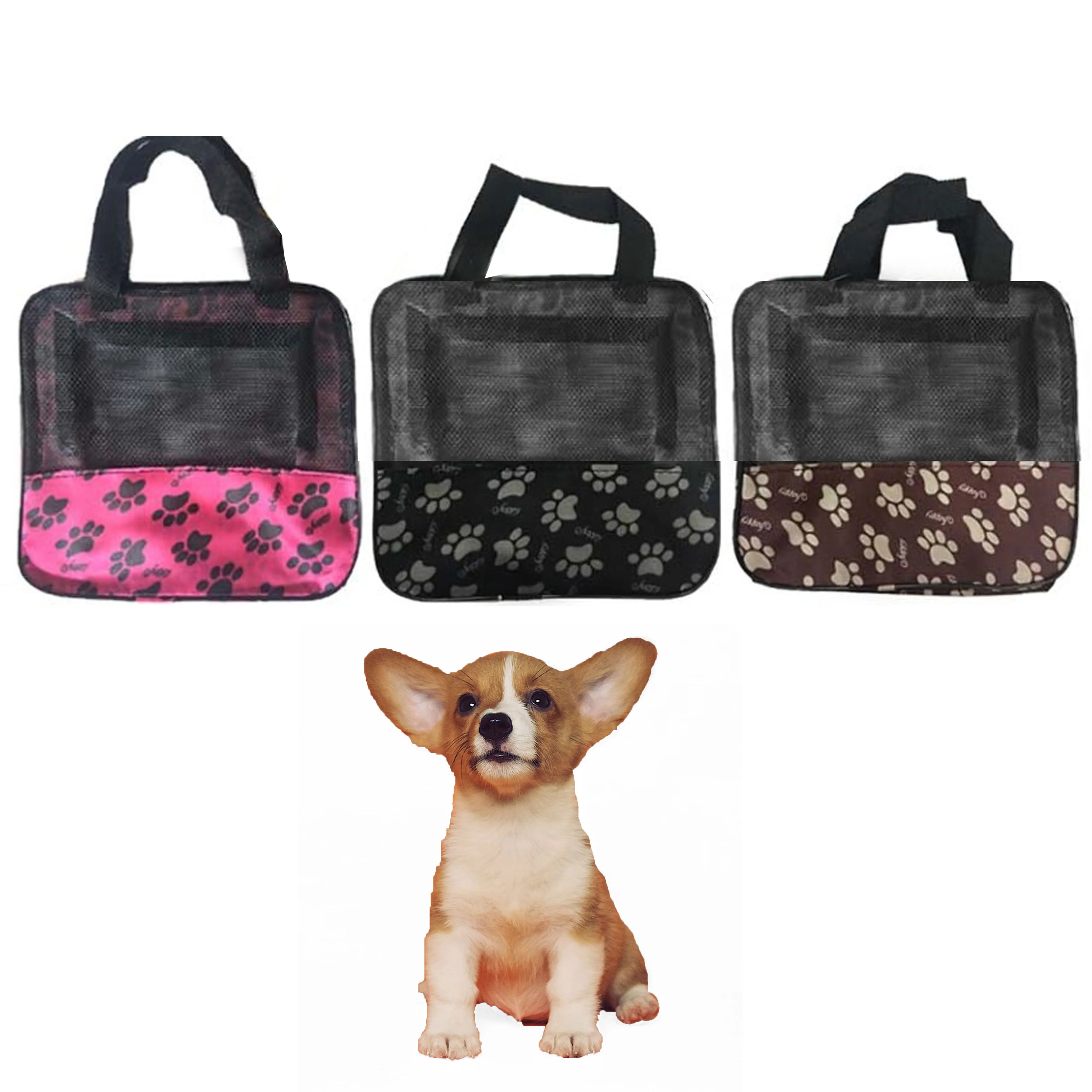 2 Pc Pet Portable Carrier Bag Small Dog Puppy Cat Soft Comfortable Travel Tote