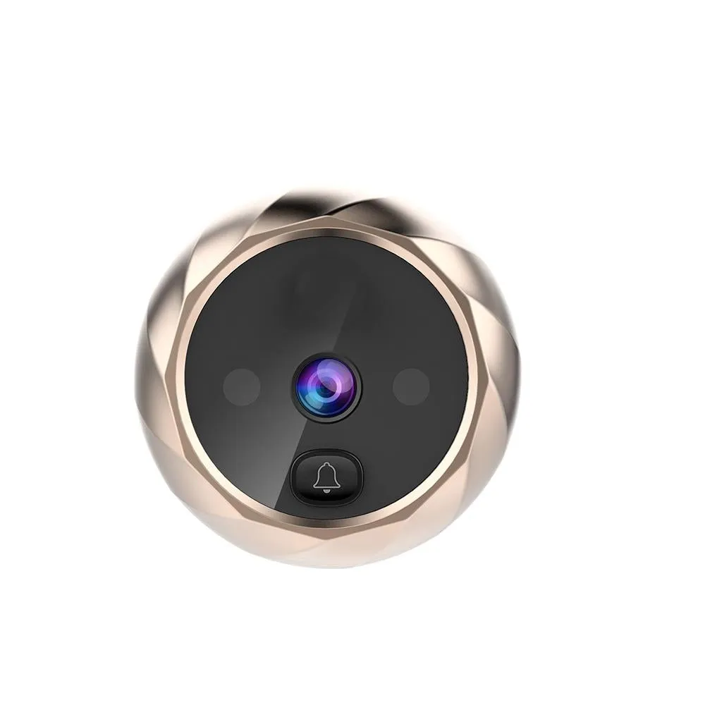 2.8" LCD Screen Cat Eye Doorbell | With Night Vision | Silver