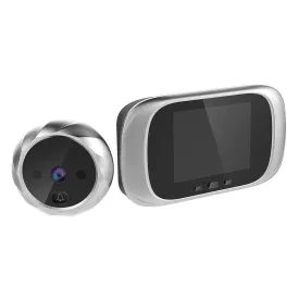 2.8" LCD Screen Cat Eye Doorbell | With Night Vision | Silver