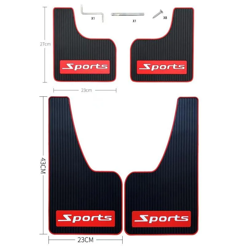 2Pcs Car Tire Mud Flap Modification | Plastic Anti-Splash Mud Flap Fender Guard | Cat Eye