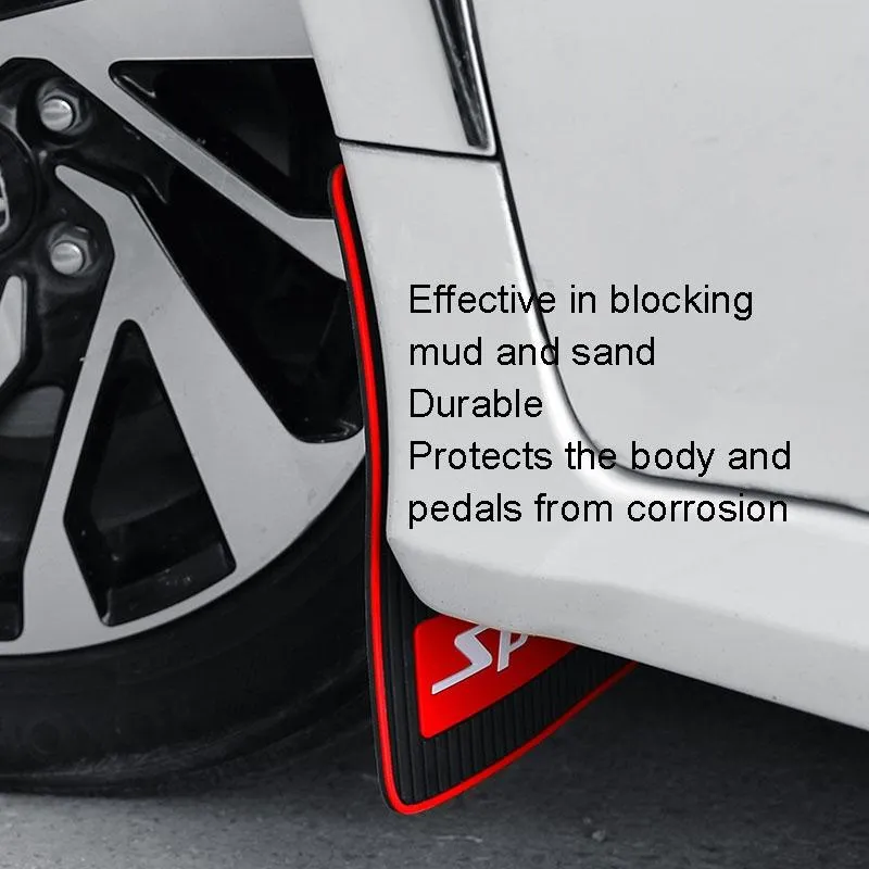 2Pcs Car Tire Mud Flap Modification | Plastic Anti-Splash Mud Flap Fender Guard | Cat Eye