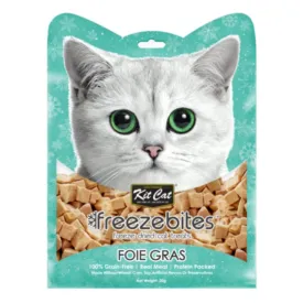 4 FOR $14: Kit Cat Freeze Bites Foie Gras Grain Free Cat Treats 20g