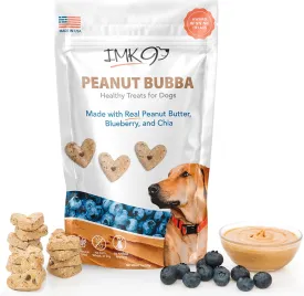 All Natural Puppy Peanut Butter Training Treats - Low Calorie Dog Treats  Low Fat Diet for Pets - Vegetarian, Baked, Crunchy Biscuits - Heart Shaped, Healthy Fiber, No Grain-Gluten, Made in USA