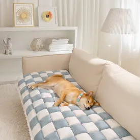 All-Season Plaid Pet Mat Scratch-Resistant Protector Couch Cover