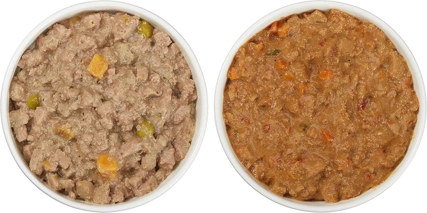 Amazon Brand  Wag Wet Dog Food Cups, Chicken & Beef in Gravy Variety Pack, 3.5oz, 12 pack