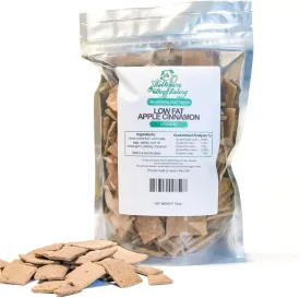  Apple Cinnamon Low Fat All-Natural Dog Treats, 12oz Resealable Bag, Healthy Dog Training Treats, Dog Biscuits, Healthy Dog Cookies, Hand Made in The USA
