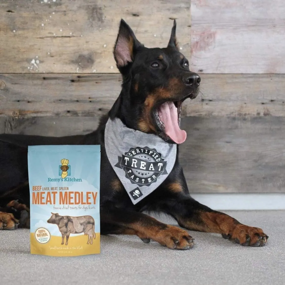 Beef Meat Medley Freeze Dried Dog Treats USA Sourced and Small Batch Made - Human-Grade, All Natural Dog Treats Without Artificial Preservatives, Grain Free - 3 oz