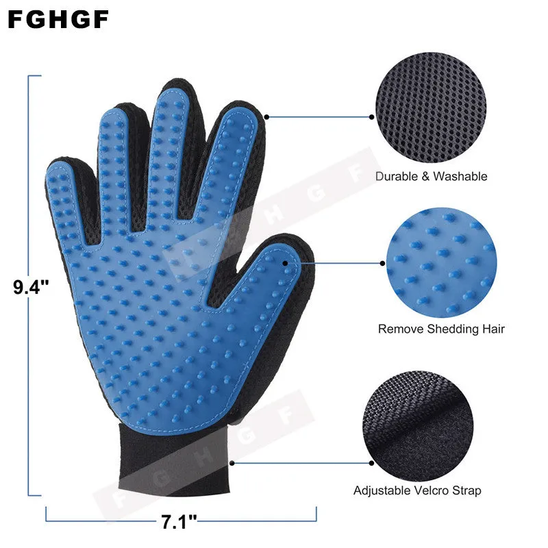 Best Cat Grooming Glove-  Gentle Efficient Massage Grooming