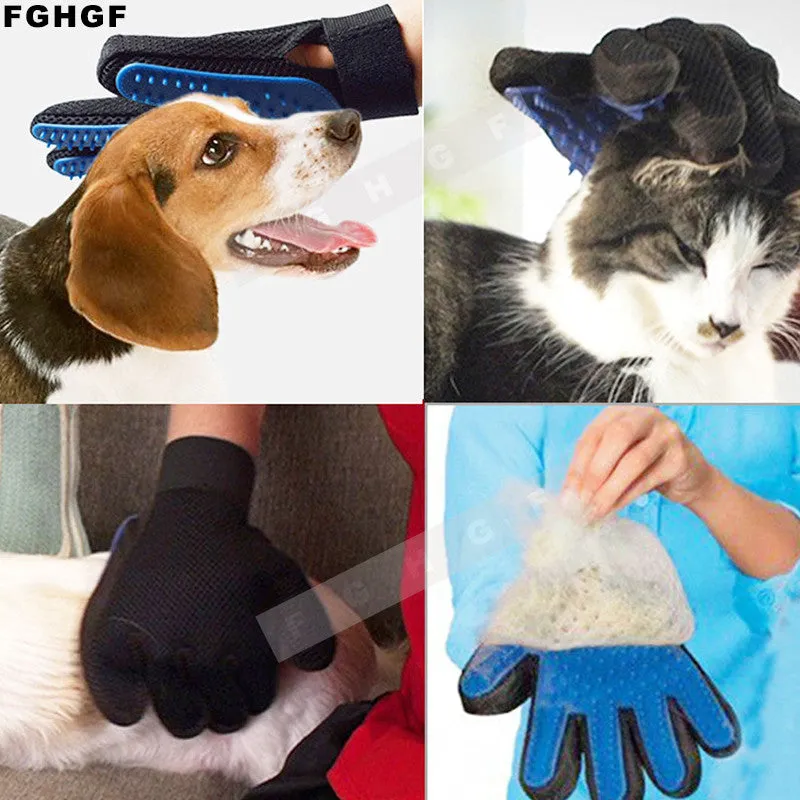 Best Cat Grooming Glove-  Gentle Efficient Massage Grooming
