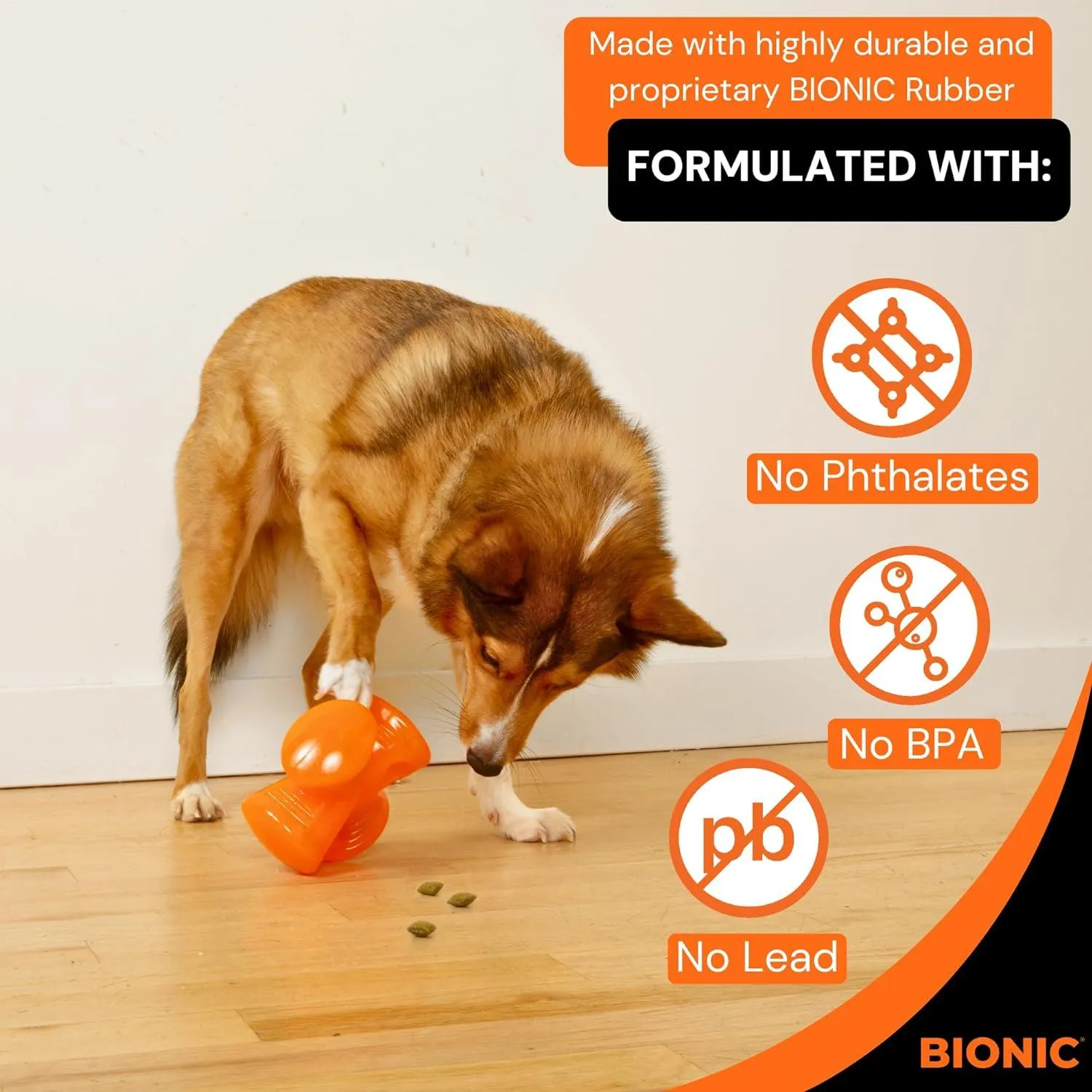 Bionic Rubber Stuffer Dog Toy