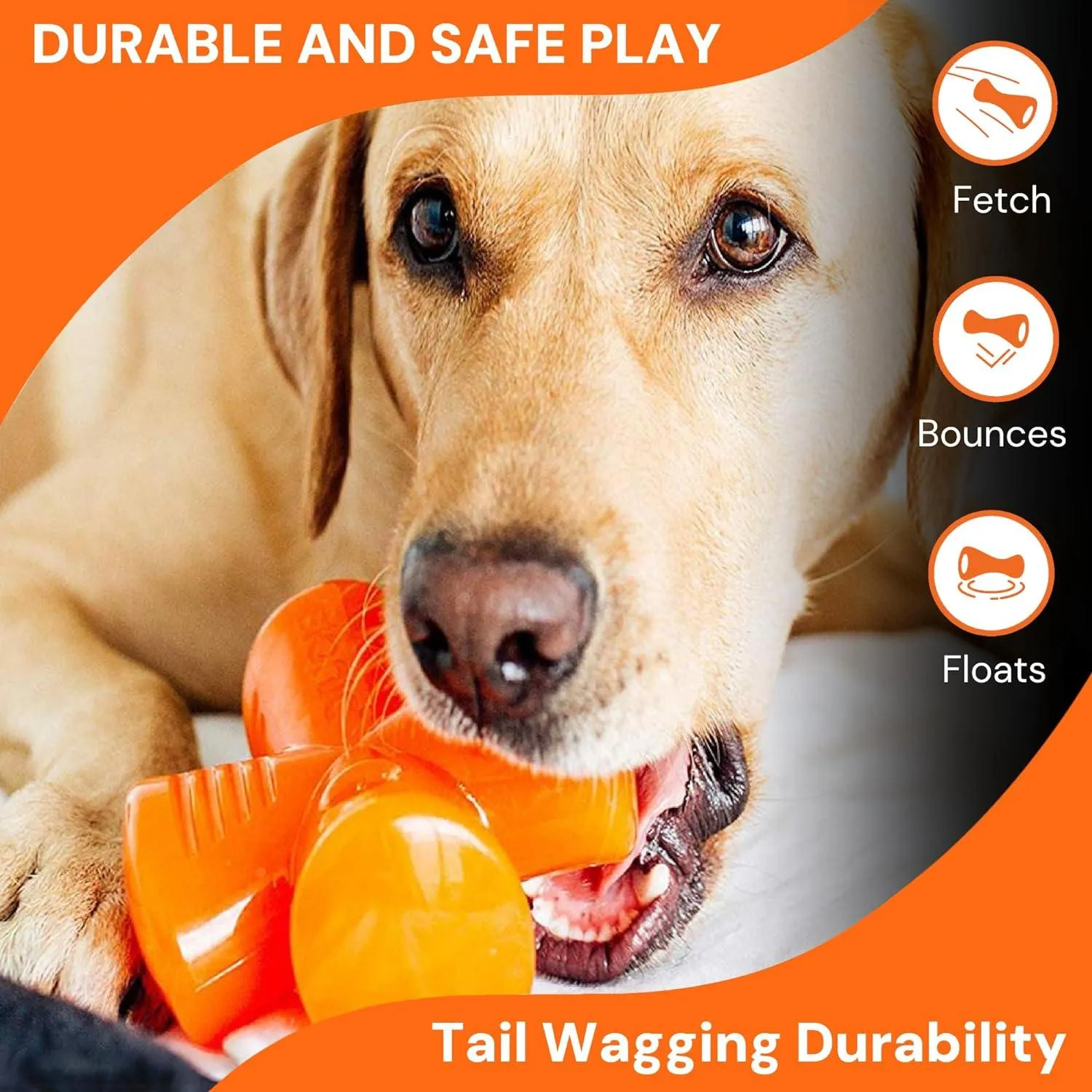 Bionic Rubber Stuffer Dog Toy