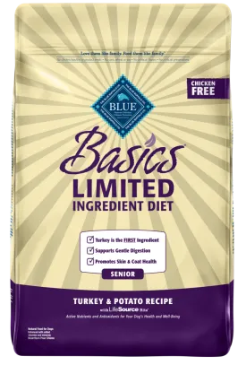 Blue Buffalo Basics Senior Turkey & Potato Recipe Dry Dog Food