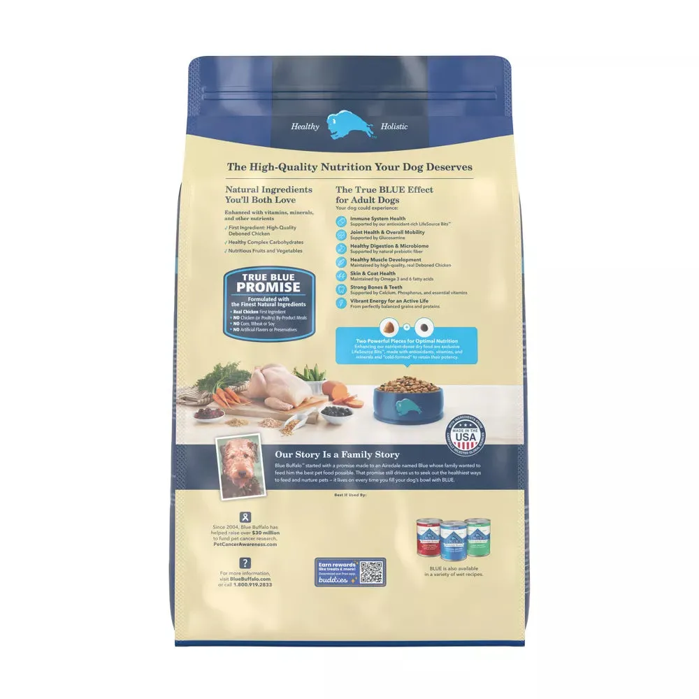 Blue Buffalo Life Protection Formula Natural Adult Dry Dog Food with Chicken and Brown Rice - 15 lbs.