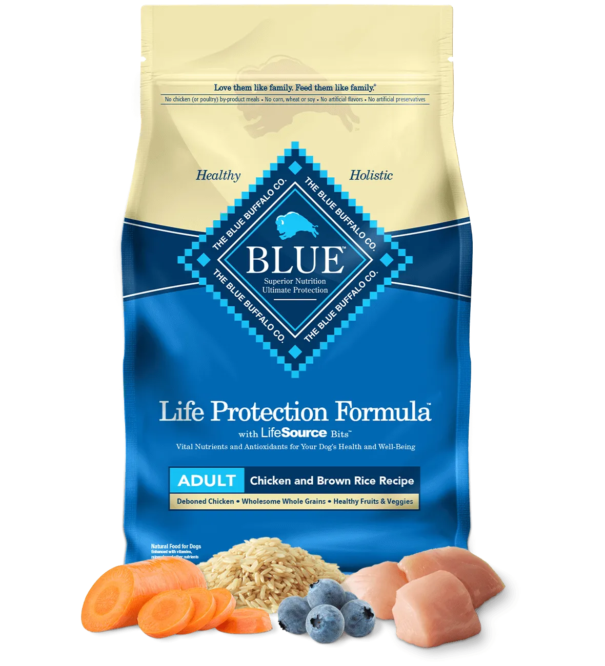 Blue Buffalo Life Protection Natural Chicken & Brown Rice Recipe Adult Dry Dog Food