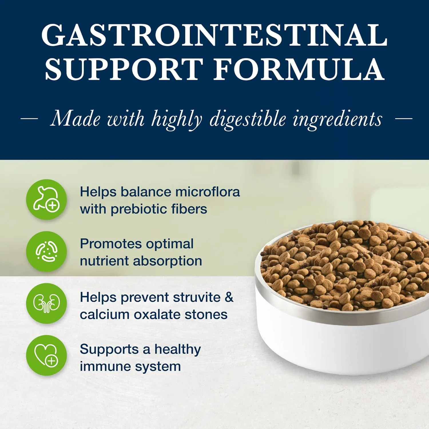 Blue Buffalo Natural Veterinary Diet GI Gastrointestinal Support Dry Dog Food, Veterinarian's Prescription Required, Chicken, 22-lb Bag