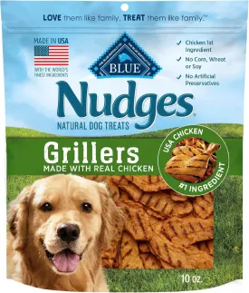 Blue Buffalo Nudges Grillers Natural Dog Treats Made with Real Chicken