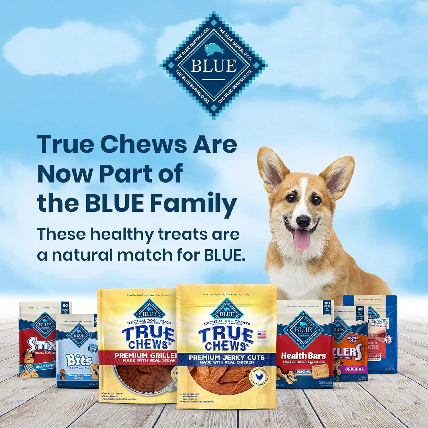Blue Buffalo True Chews Premium Jerky Cuts Natural Dog Treats, Duck 12 oz bag