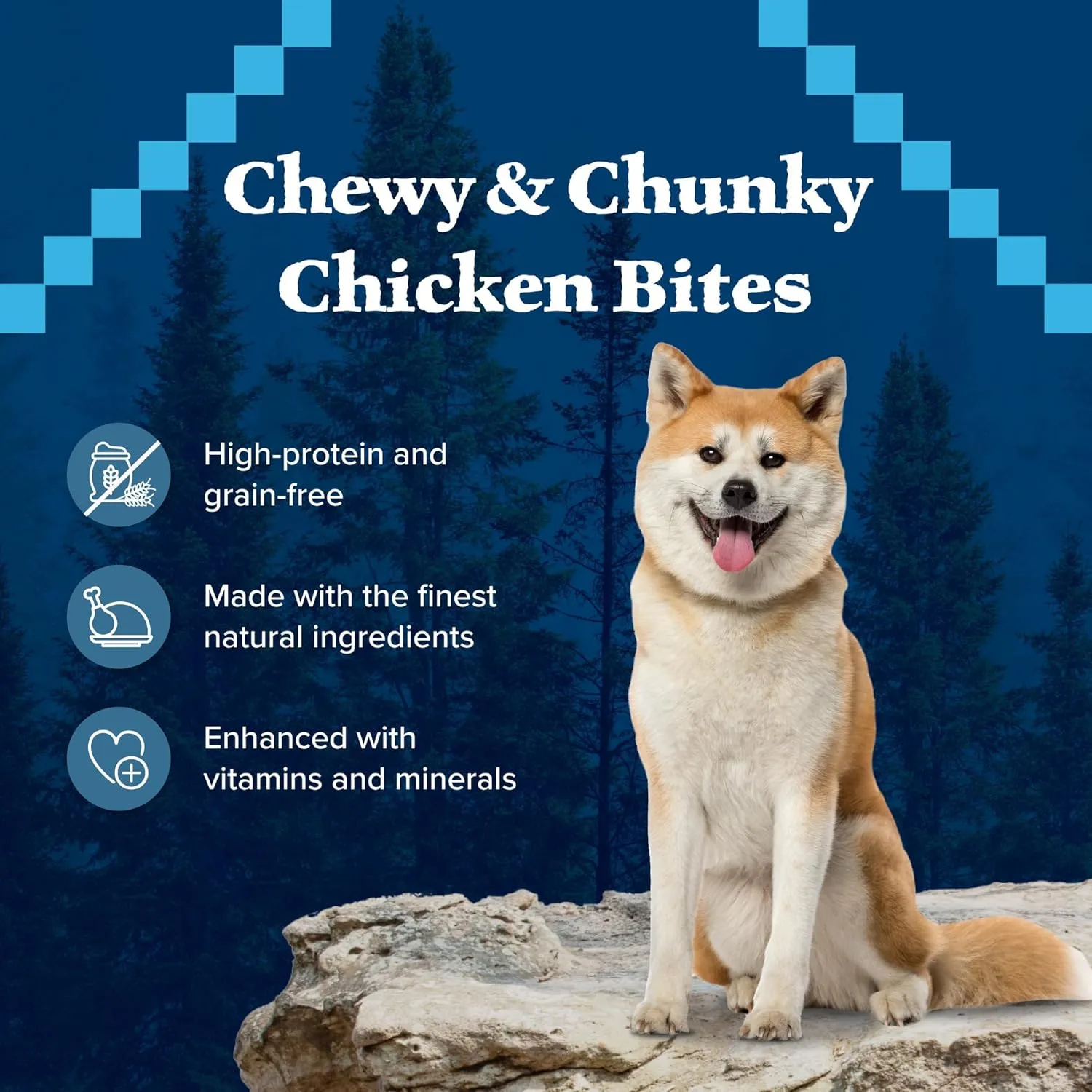 Blue Buffalo Wilderness Grain-Free and High-Protein Dog Treats Made with Natural Ingredients Chicken
