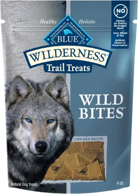 Blue Buffalo Wilderness Grain-Free and High-Protein Dog Treats Made with Natural Ingredients Chicken