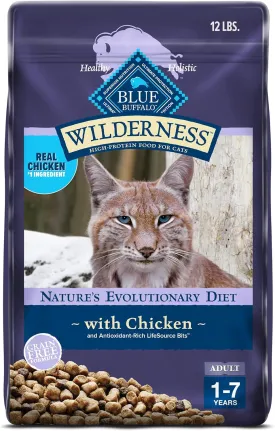 Blue Buffalo Wilderness Natural Adult Dry Cat Food - 12 lbs.