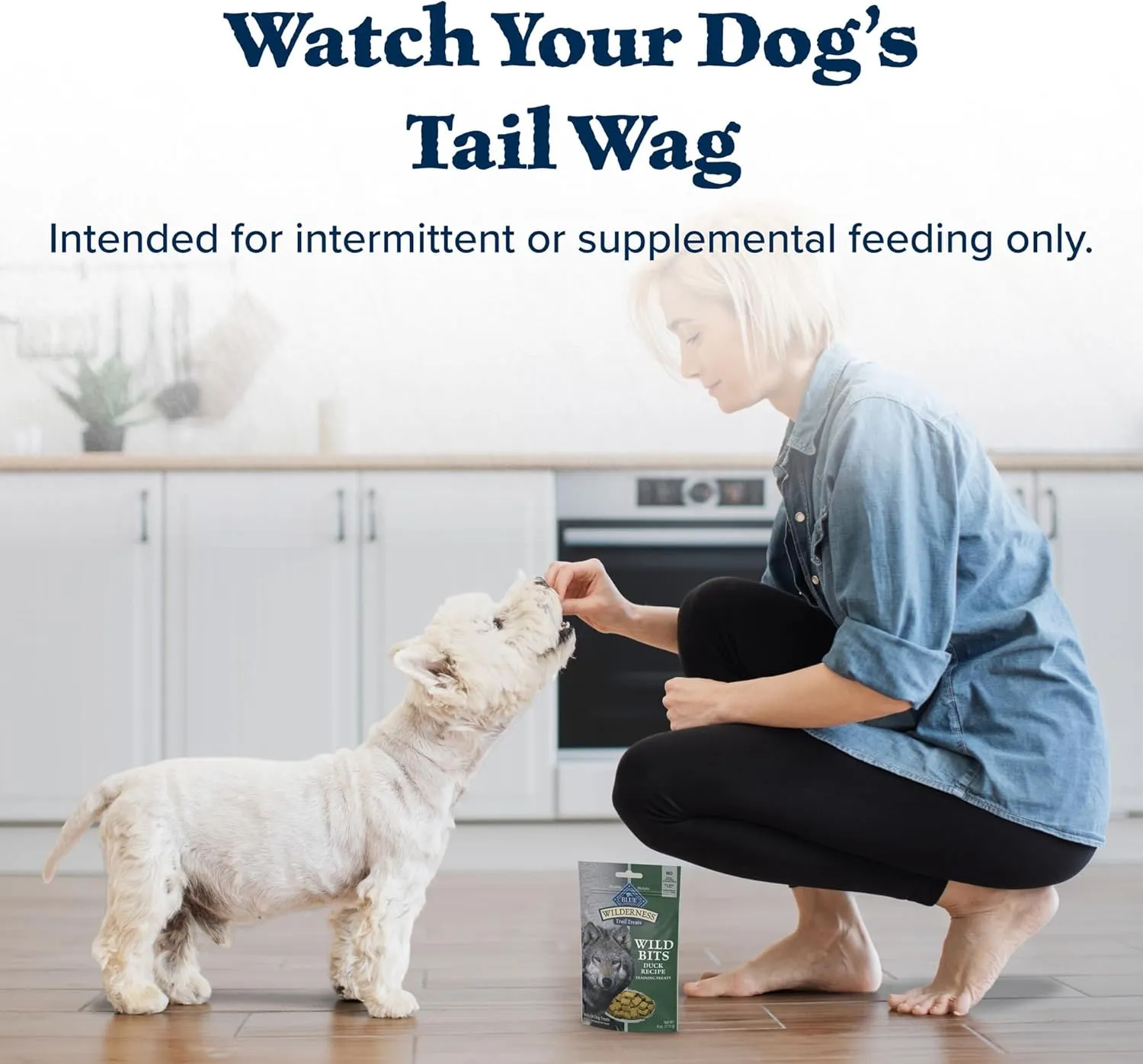 Blue Buffalo Wilderness Wild Bits Soft & Chewy Training Treats for Dogs, Grain-Free, Duck Recipe, 4-oz. Bag