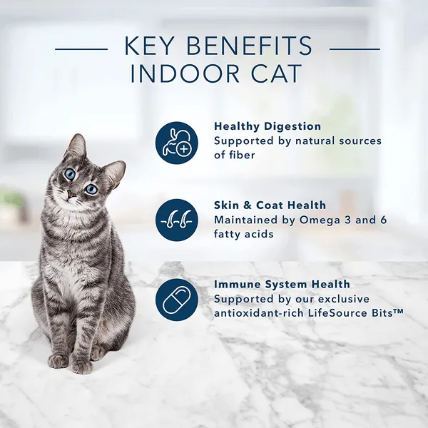 BLUE Tastefuls Indoor Health Hairball Control Dry Cat Food, 7lb