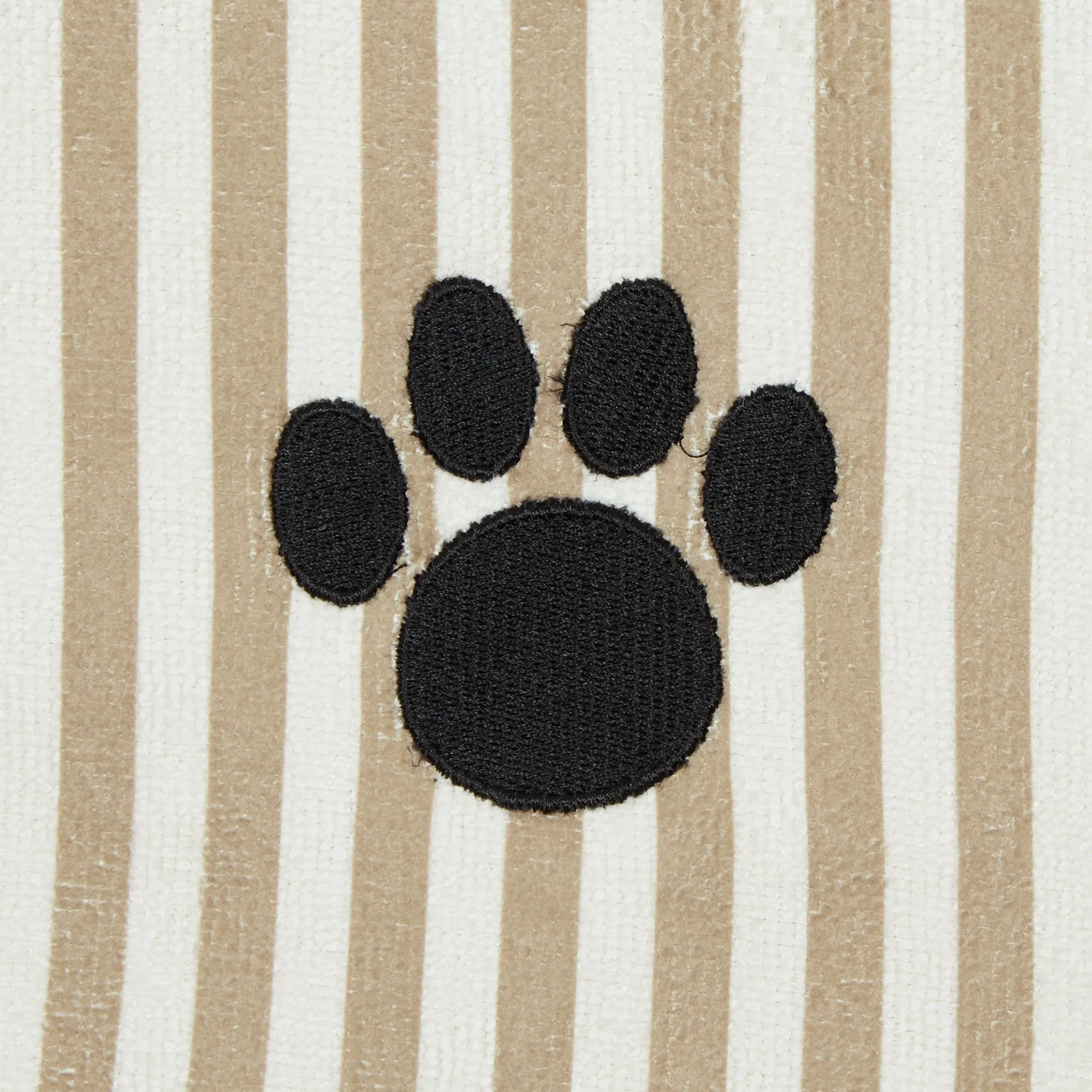 Bone Dry Stripe Pet Towel, Absorbent Microfiber, Taupe, Large - 41x23.5"