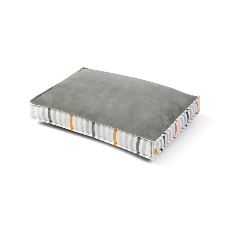 Boxy Bed Seaside Pattern Small Pet Bed - Oyster Grey