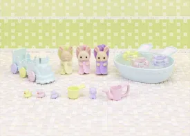 Calico Critters Triplets Baby Bathtime Set