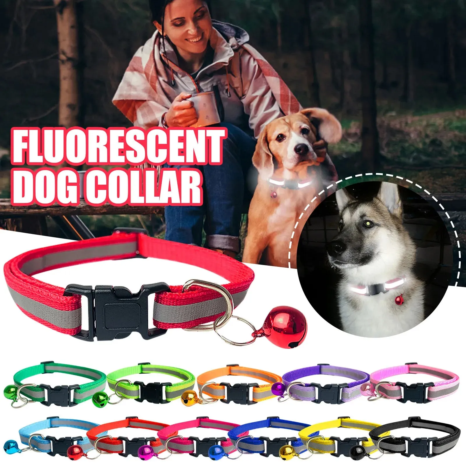 Cats Bells :Bright Colors and Reflective Safety: Our cat collars feature bright colors, durable nylon, reflective straps, and ringing bells.