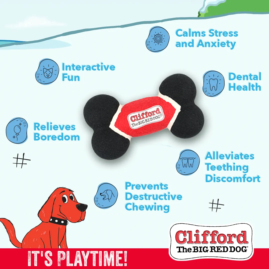 Clifford® Toughie Bone 6.75" Durable  Dog Toy
