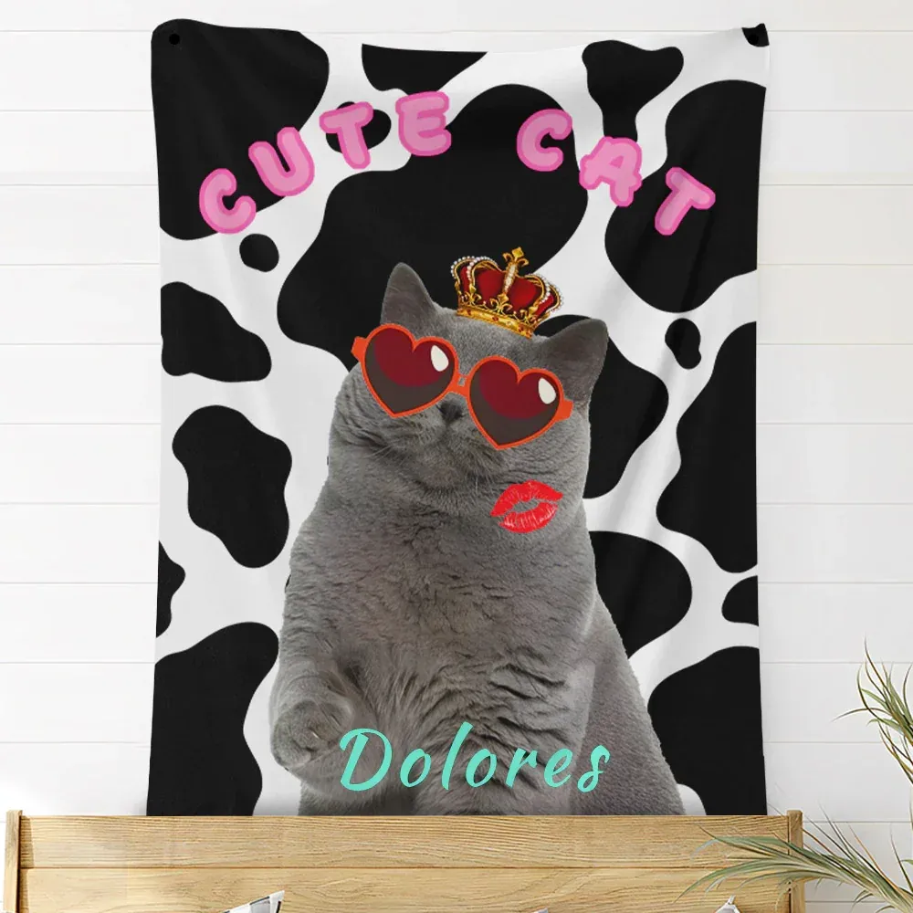 Custom Photo Blankets Personalized Photo Fleece Blanket Painting Style Blanket-For Pet 23