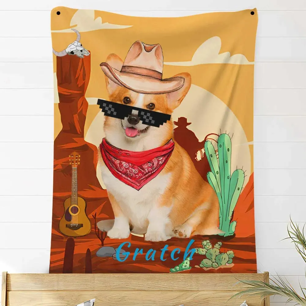Custom Photo Blankets Personalized Photo Fleece Blanket Painting Style Blanket-For Pet 24