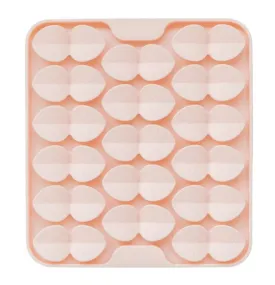 Dexy Paws Square Hide   Seek Blush Silicone Snuffle Mat