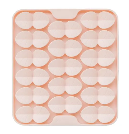Dexy Paws Square Hide   Seek Blush Silicone Snuffle Mat