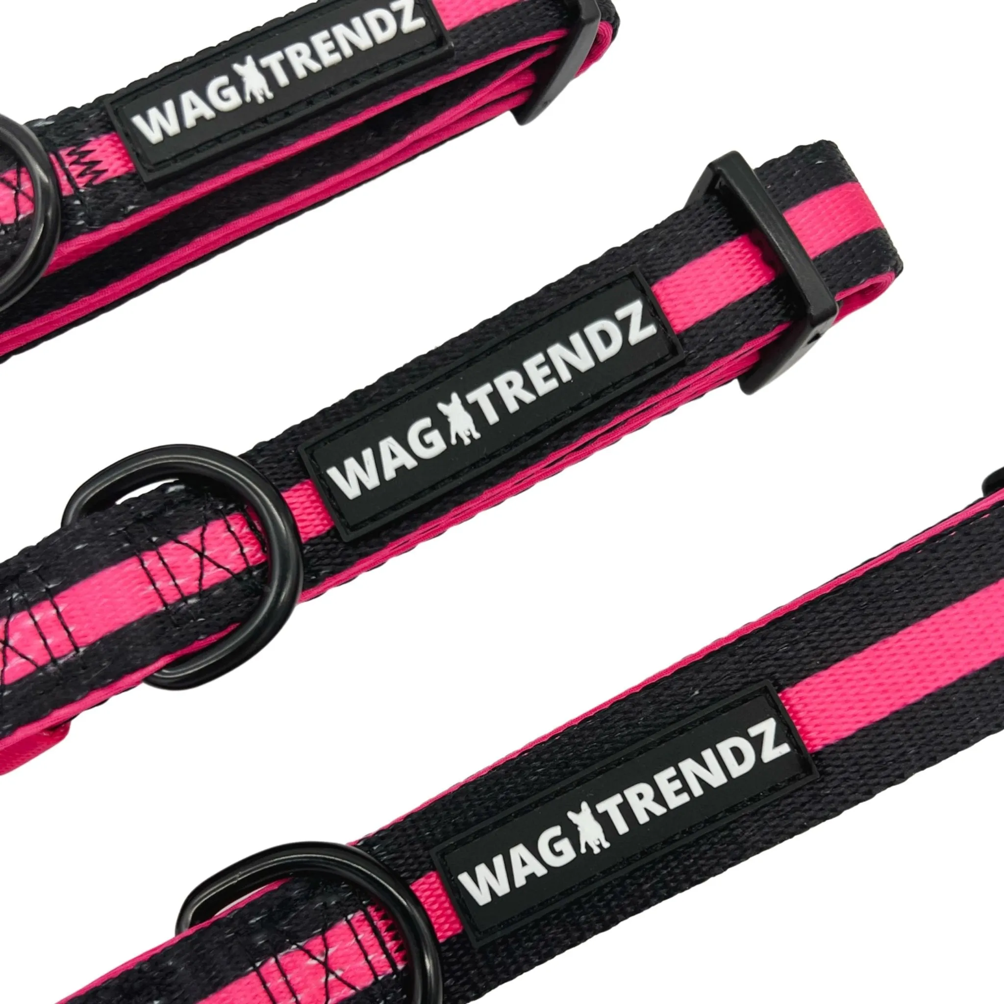 Dog Collar, Harness and Leash Set | Camo Chic (SHēk) Pink