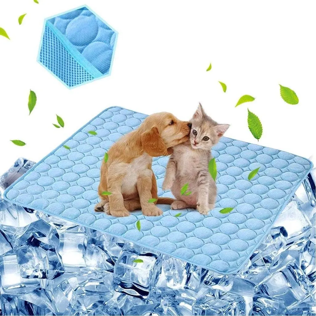 Dog Cooling Mat Pet Cooling Pads Dogs & Cats Pet Cooling Blanket for Outdoor Car Seats Beds 22IN x 28IN