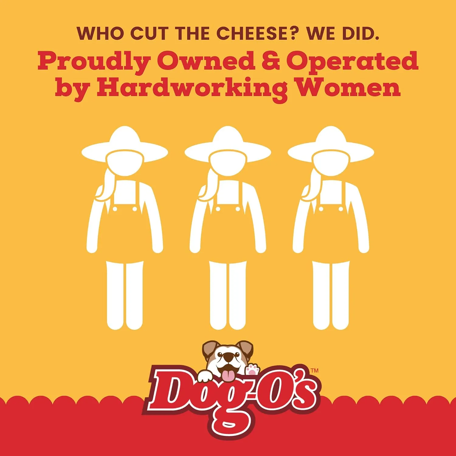 Dog-Os Cheesy Chompers, All-Natural, Made in The USA, Grain Free, Real Cheese Treats for Medium & Large Dogs (Pack of 2 Crunchy Treats)