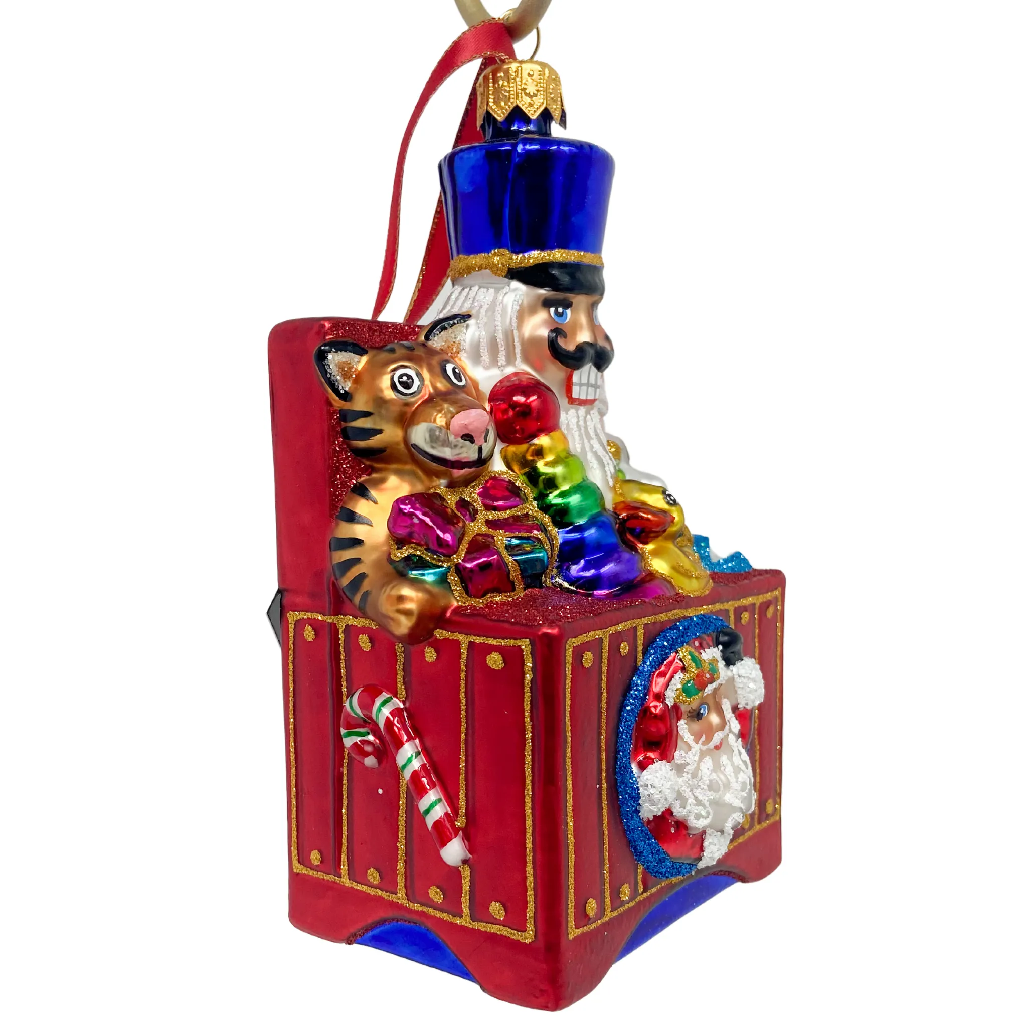 Erik’s Toy Box Blown Glass Christmas Ornament