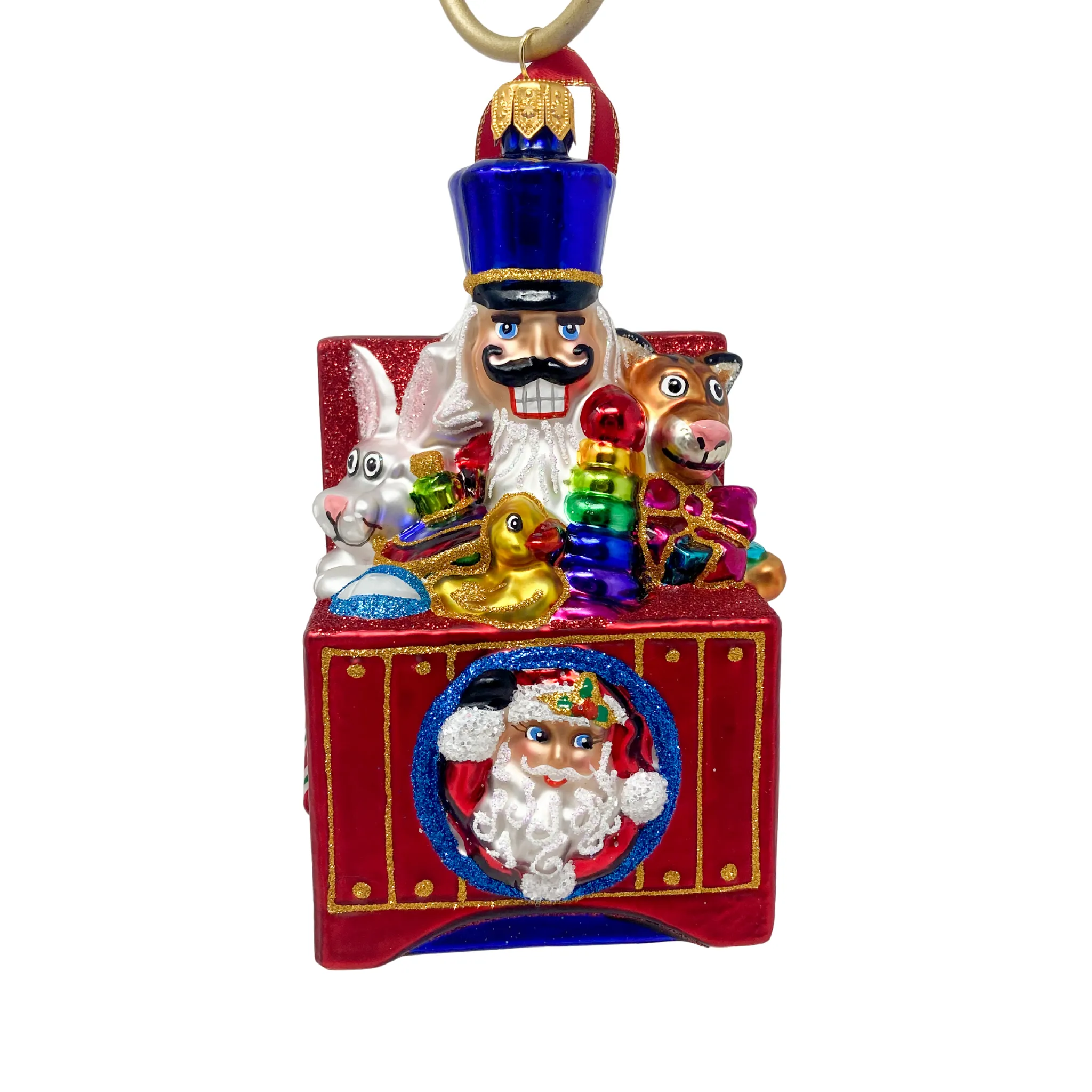 Erik’s Toy Box Blown Glass Christmas Ornament