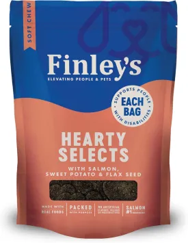 Finley's Hearty Selects, Salmon, Sweet Potato & Flax Seed, 12oz