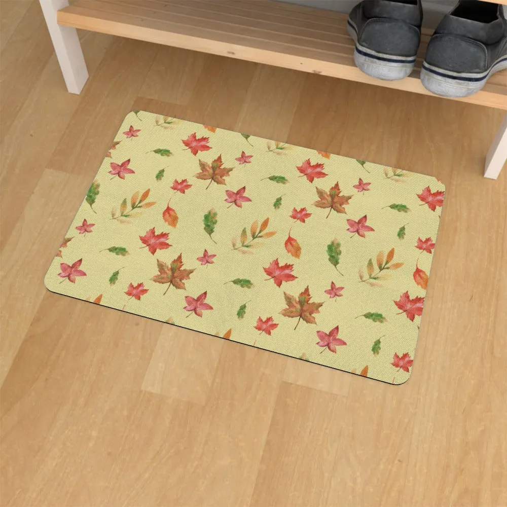 Floor Mats - Autumn Leaves Cream