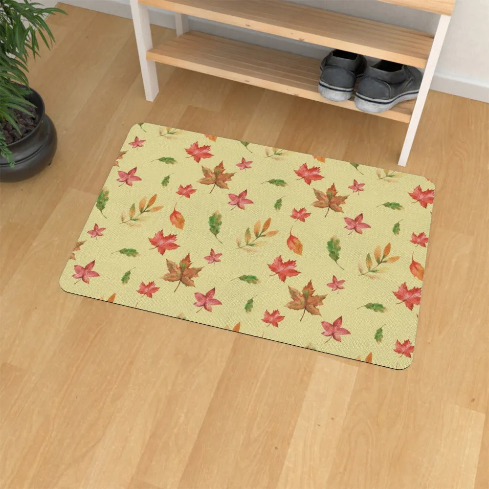 Floor Mats - Autumn Leaves Cream