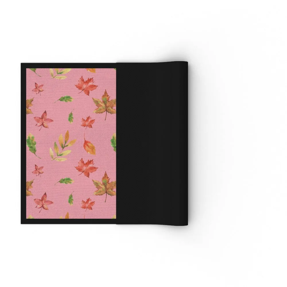 Floor Mats - Autumn Leaves Pink
