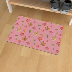Floor Mats - Autumn Leaves Pink