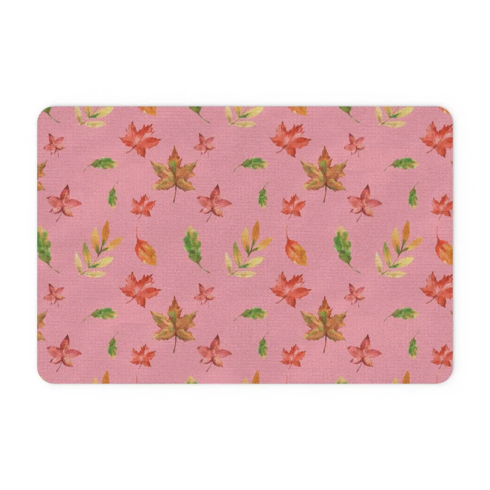 Floor Mats - Autumn Leaves Pink