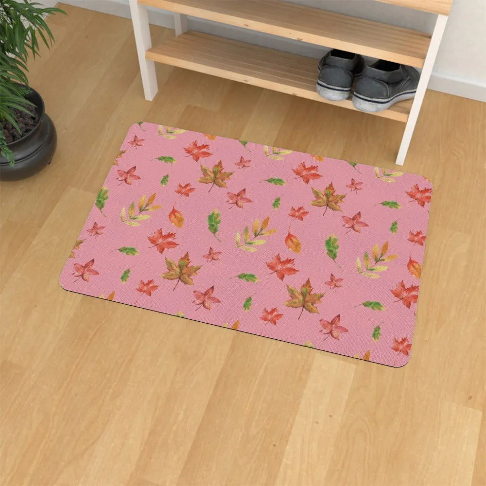 Floor Mats - Autumn Leaves Pink